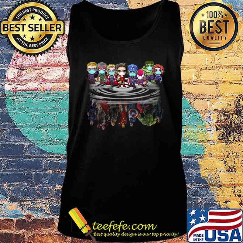 Marvel heroes characters mask chibi water reflection s Tank top Marvel heroes characters mask chibi water reflection s Tank top