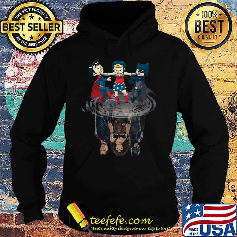 Marvel heroes chibi water reflection s Hoodie Marvel heroes chibi water reflection s Hoodie