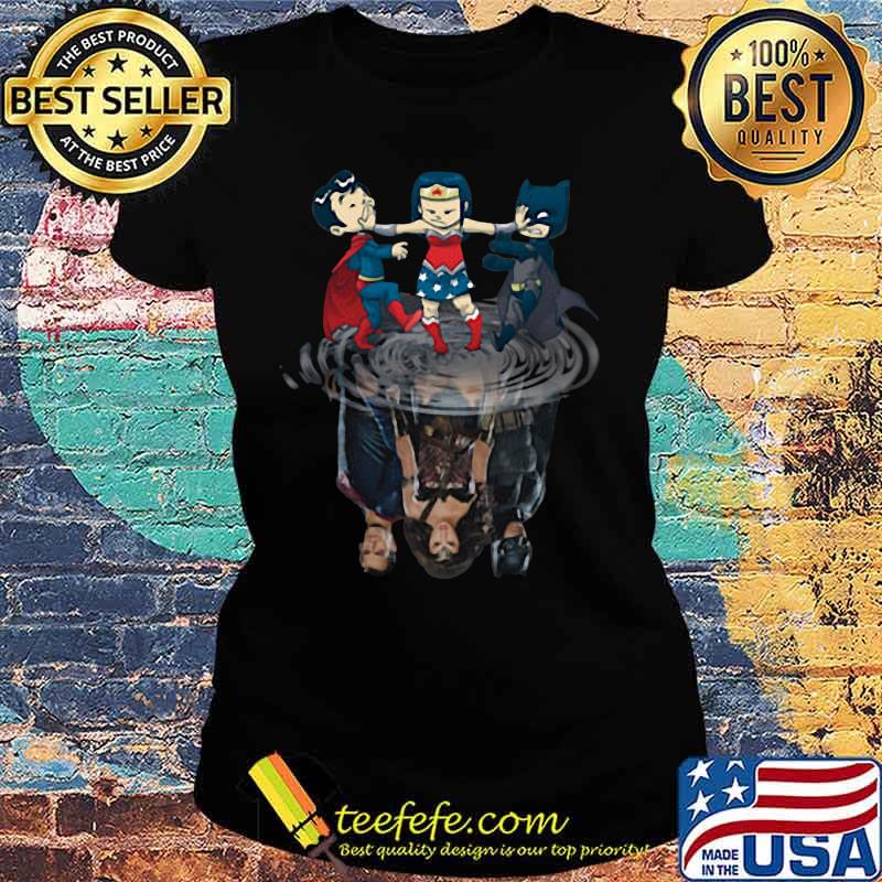 Marvel heroes chibi water reflection s Ladies tee Marvel heroes chibi water reflection s Ladies tee