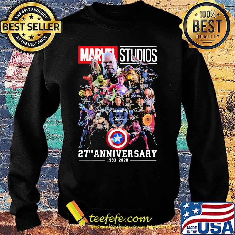 Marvel studios 27th anniversary 1993 2020 signatures s Sweater Marvel studios 27th anniversary 1993 2020 signatures s Sweater