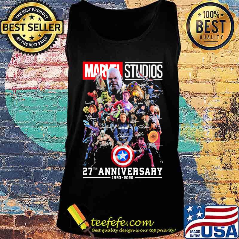 Marvel studios 27th anniversary 1993 2020 signatures s Tank top Marvel studios 27th anniversary 1993 2020 signatures s Tank top