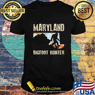 Maryland bigfoot hunter sunset shirt
