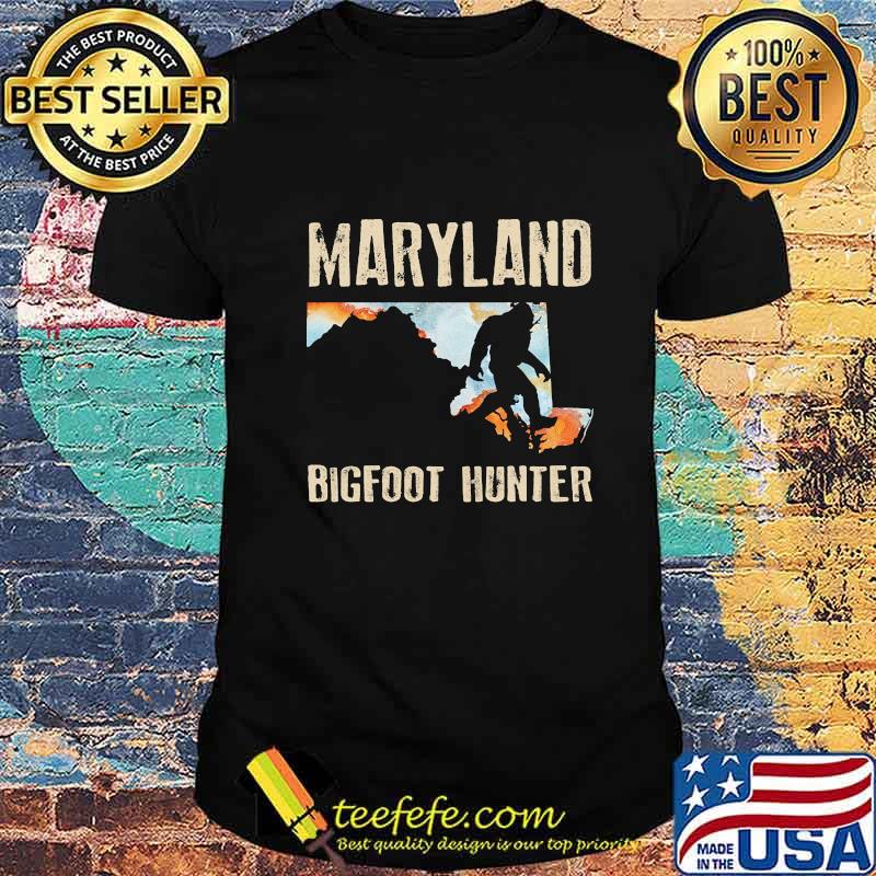 Maryland bigfoot hunter sunset shirt
