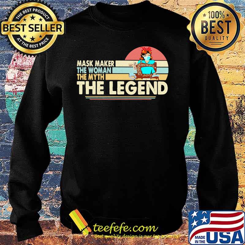 Mask maker the woman the myth the legend sewing vintage retro s Sweater Mask maker the woman the myth the legend sewing vintage retro s Sweater