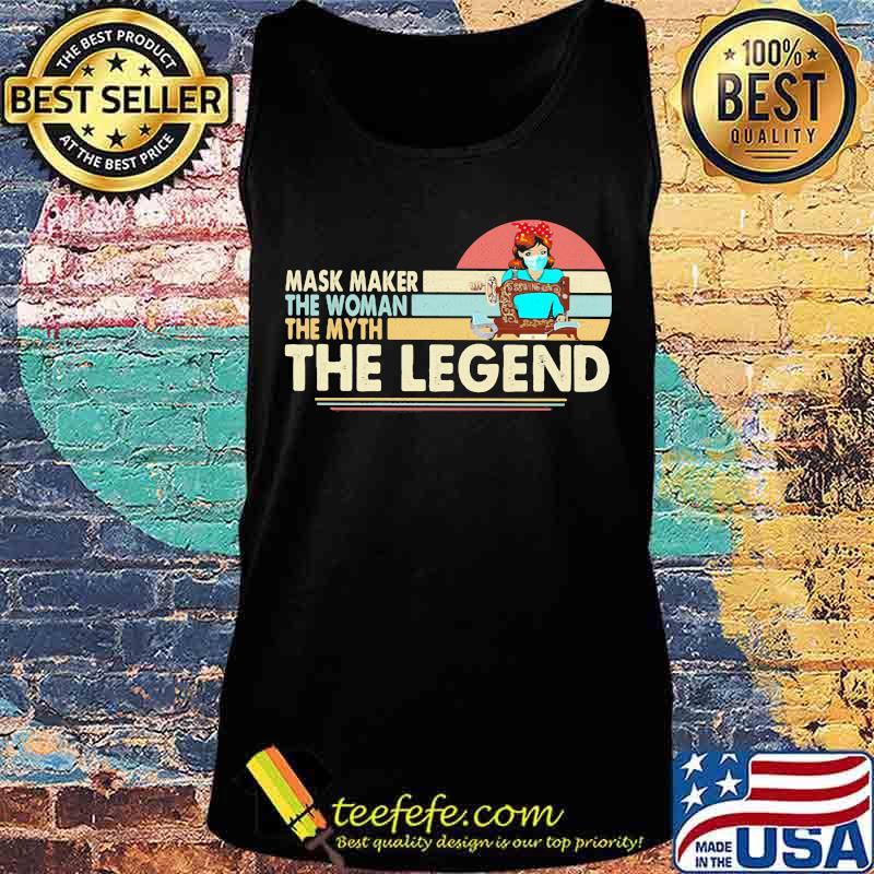 Mask maker the woman the myth the legend sewing vintage retro s Tank top Mask maker the woman the myth the legend sewing vintage retro s Tank top