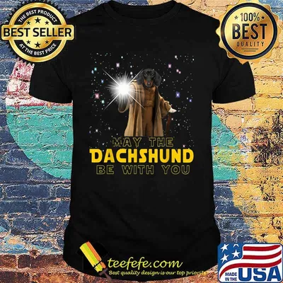May the dachshund be with you star shirt