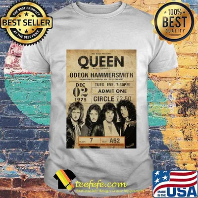 Mel bush presents queen plus support odeon hammersmith shirt