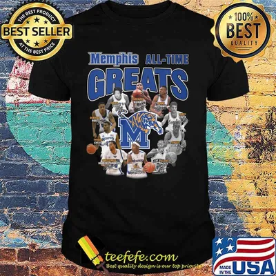 Memphis tigers all time great signatures shirt