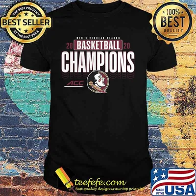 Men's regular season 2020 basketball champions florida state seminoles shirt