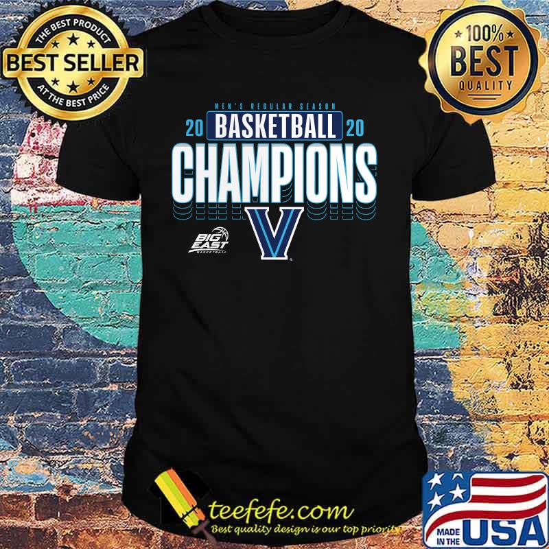 Men's regular season 2020 basketball champions villanova wildcats shirt