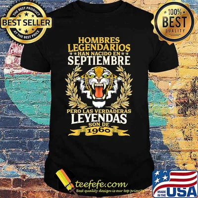 Mens Leyendas de 60 años Septiembre 1960 Legendary Men Gift T-Shirt