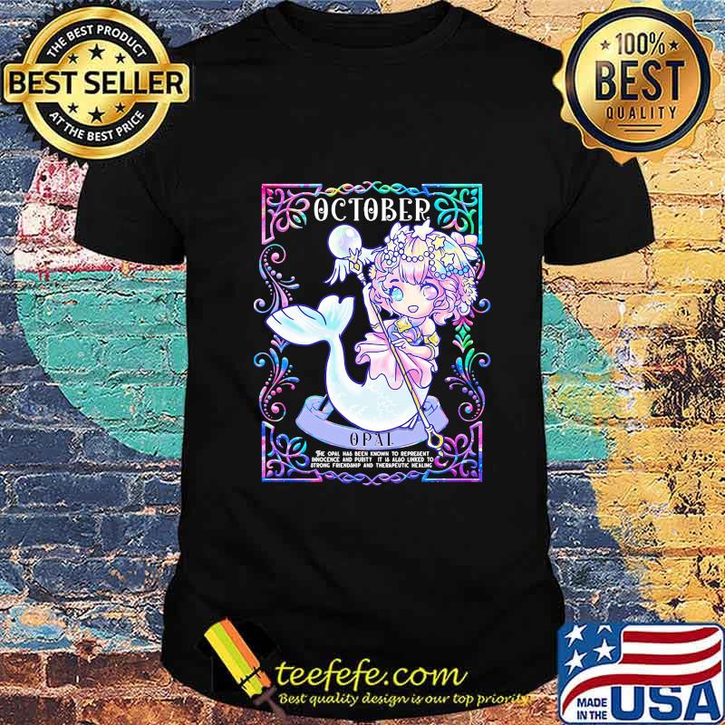 Mermaid october oppai anime shirt