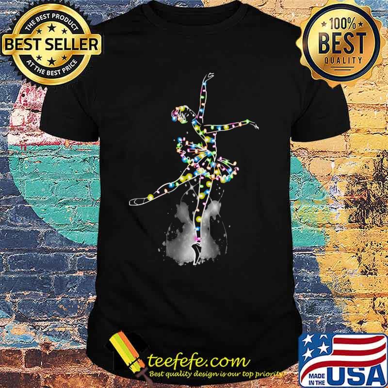 Merry christmas ballet dance lights shirt