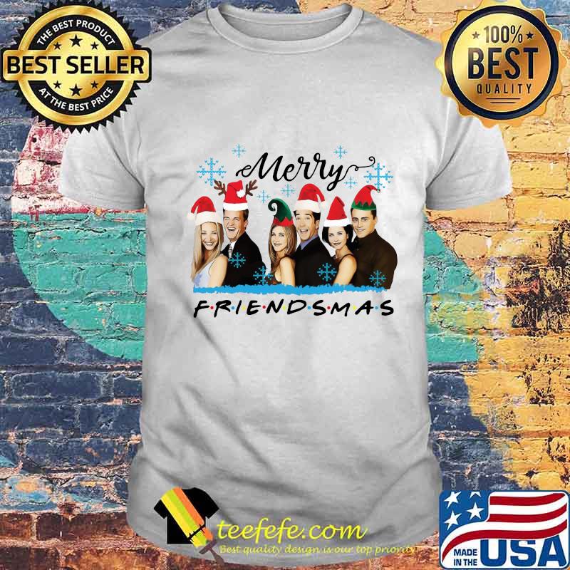 Merry christmas friendsmas snow shirt