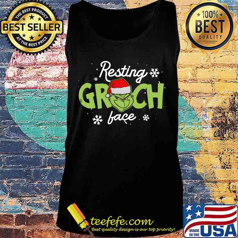 Merry christmas grinch resting face s Tank top Merry christmas grinch resting face s Tank top