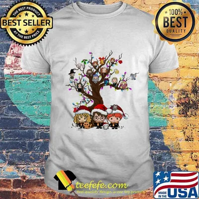 Merry christmas harry potter tree shirt