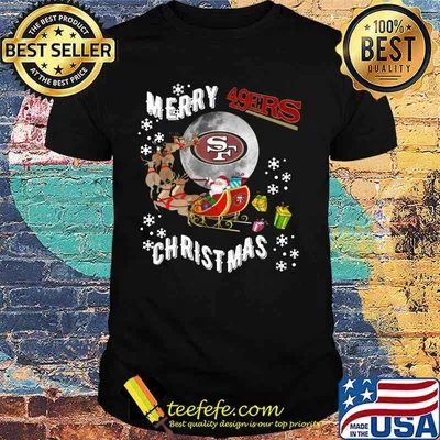 Merry christmas santa claus san francisco 49ers shirt