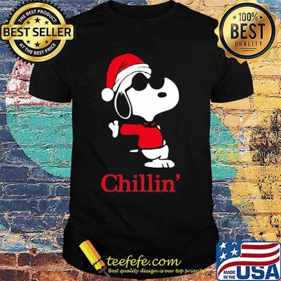 Merry christmas snoopy santa chillin shirt