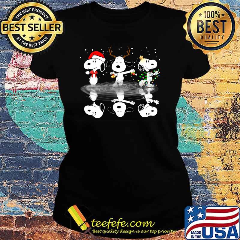 Merry christmas snoopy water reflection s Ladies tee Merry christmas snoopy water reflection s Ladies tee