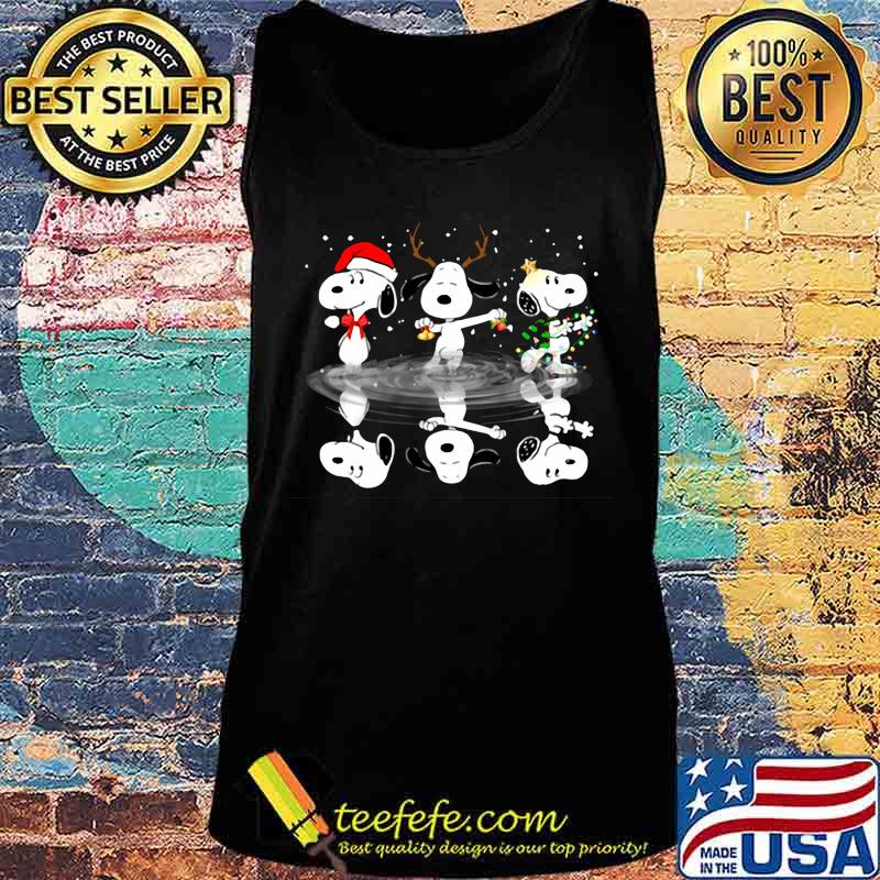 Merry christmas snoopy water reflection s Tank top Merry christmas snoopy water reflection s Tank top