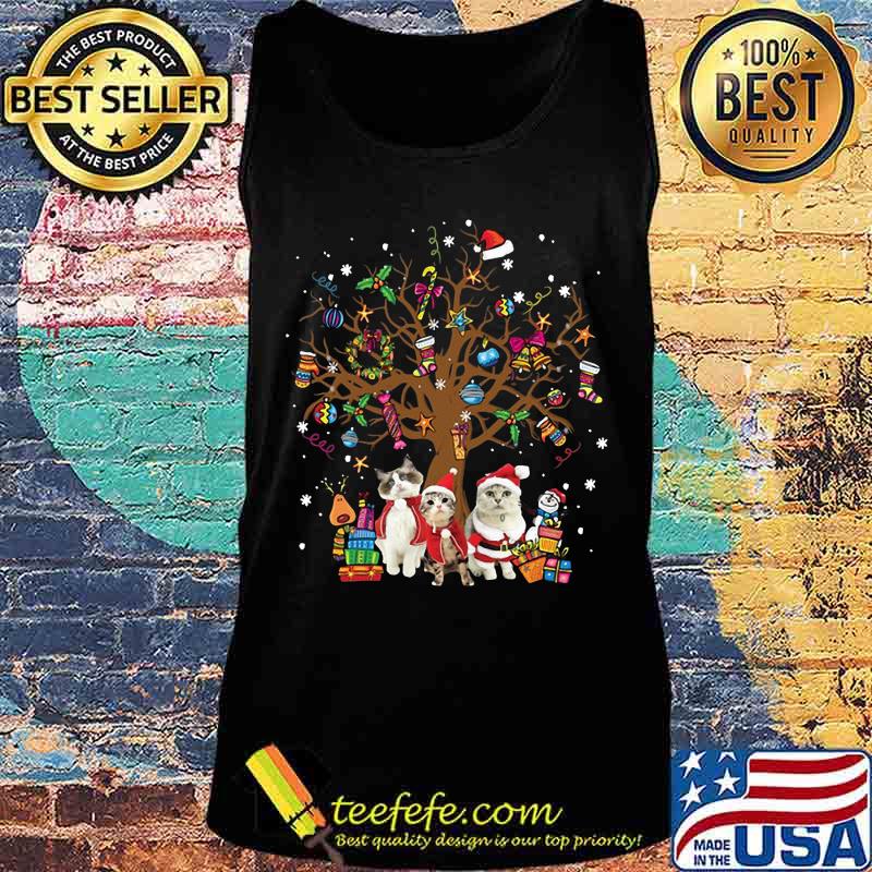 Merry christmas tree cats s Tank top Merry christmas tree cats s Tank top