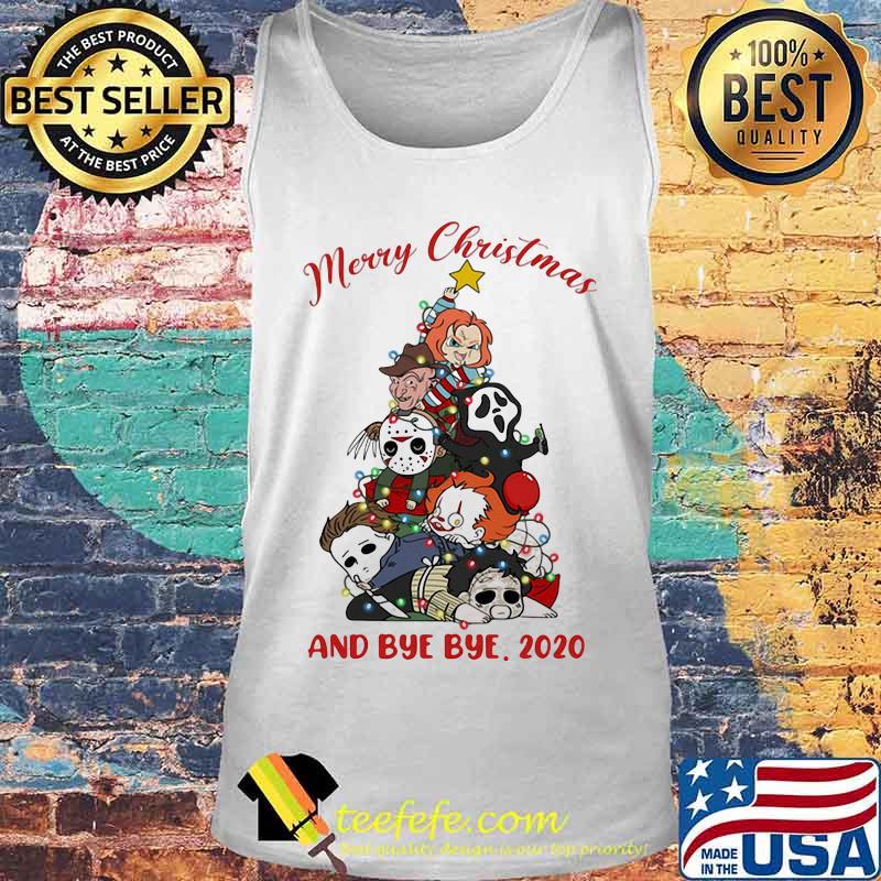 Merry christmas tree horror characters and bye bye 2020 halloween s Tank top Merry christmas tree horror characters and bye bye 2020 halloween s Tank top