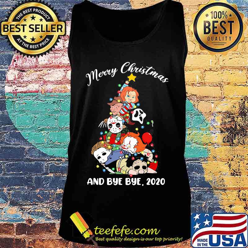 Merry christmas tree horror characters and bye bye 2020 s Tank top Merry christmas tree horror characters and bye bye 2020 s Tank top