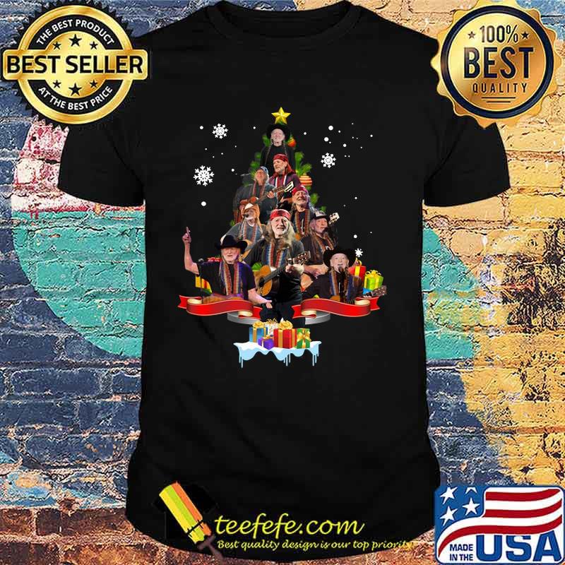 Merry christmas tree willie nelson shirt