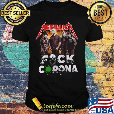 Metallica mask fuck coronavirus shirt