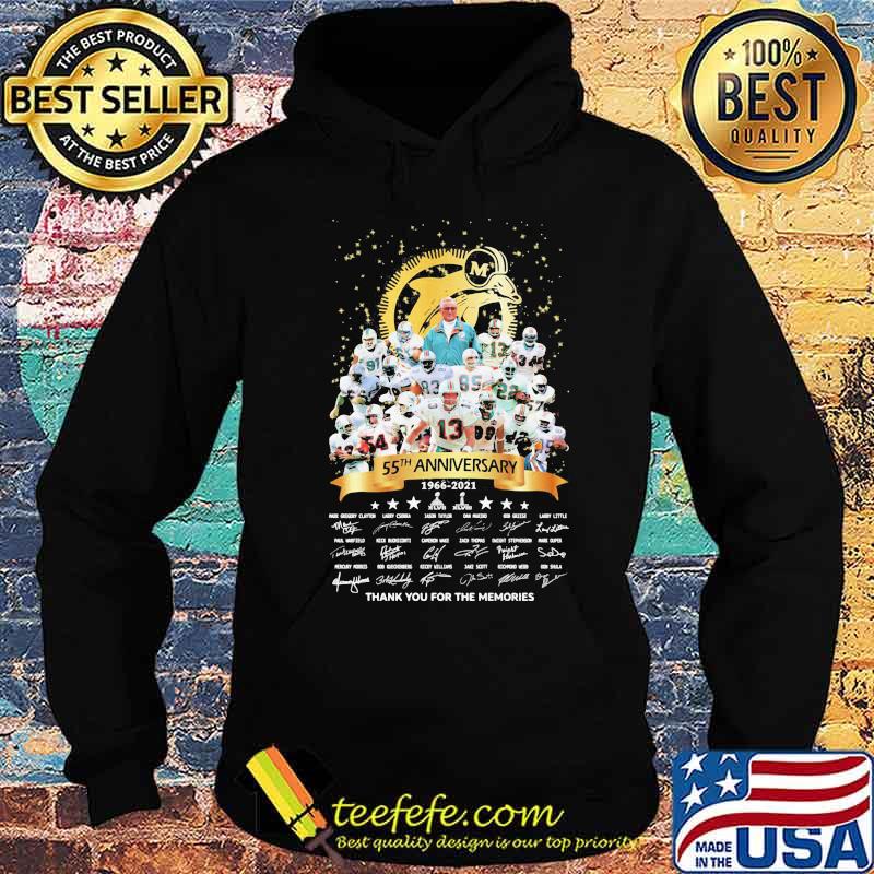 Miami dolphins 55th anniversary 1966 2021 thank you for the memories signatures s Hoodie Miami dolphins 55th anniversary 1966 2021 thank you for the memories signatures s Hoodie