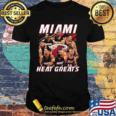 Miami heat basketball greats shirt