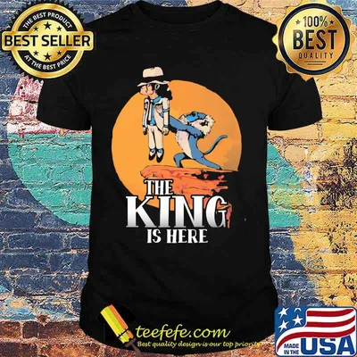 Michael jackson and monkey the king is here shirt
