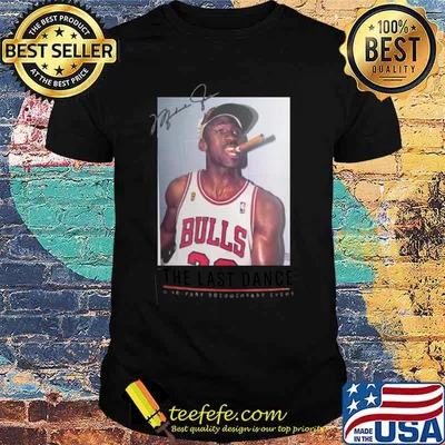 Michael jordan the last dance signature shirt