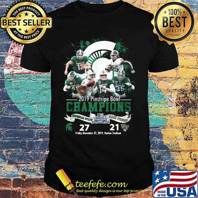 Michigan state athletics 2019 pinstripe bowl champions shirt
