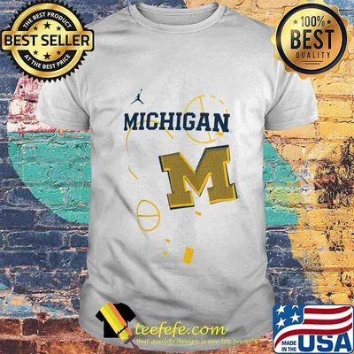 Michigan wolverines basketball logo shirt