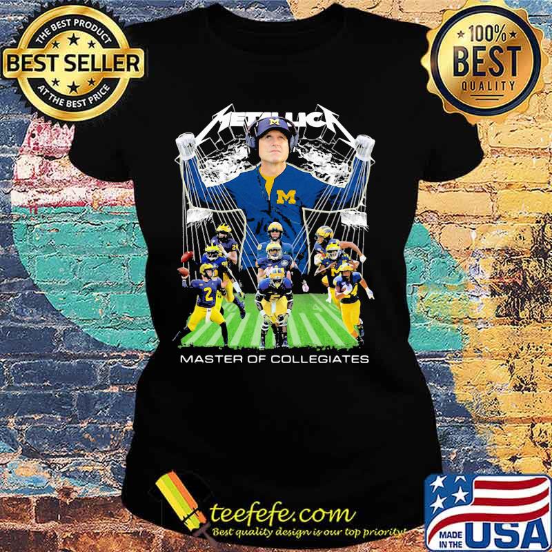 Michigan wolverines metallica master of collegiates s Ladies tee Michigan wolverines metallica master of collegiates s Ladies tee