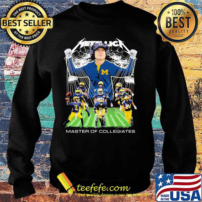 Michigan wolverines metallica master of collegiates s Sweater Michigan wolverines metallica master of collegiates s Sweater