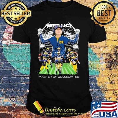 Michigan wolverines metallica master of collegiates shirt