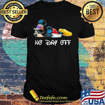 Mickey mouse fedex no day off shirt