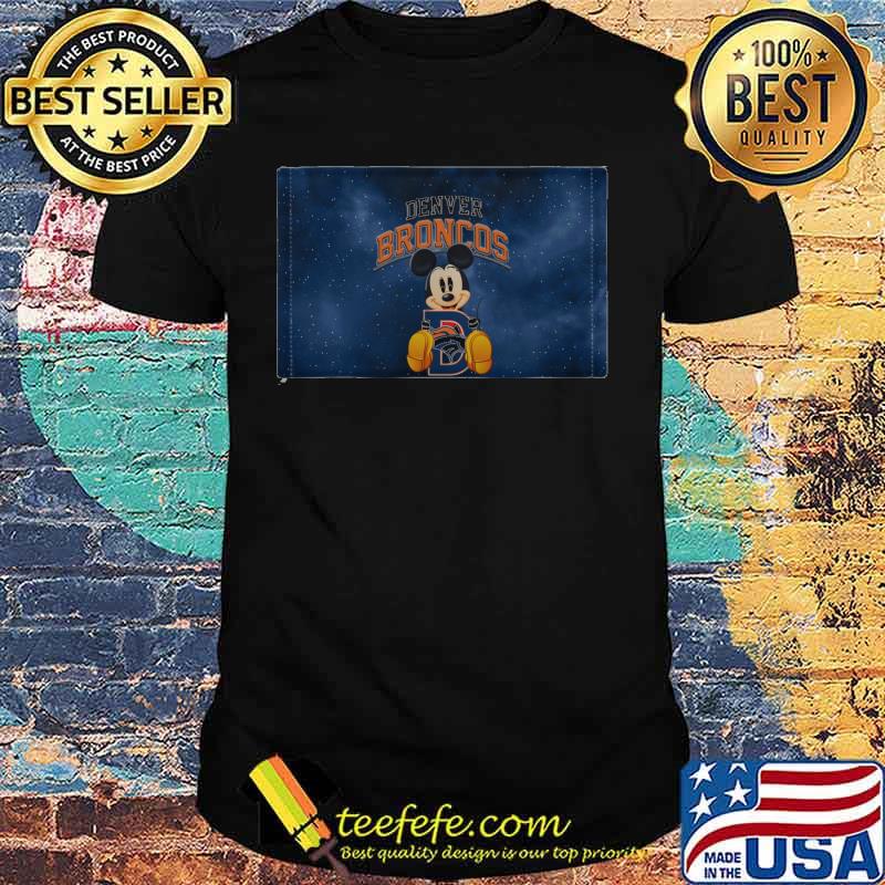 Mickey mouse hug denver broncos logo shirt