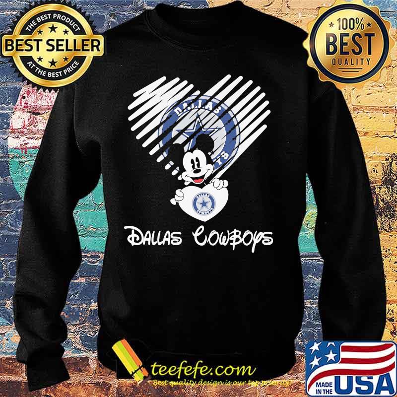 Mickey mouse hug heart dallas cowboys s Sweater Mickey mouse hug heart dallas cowboys s Sweater