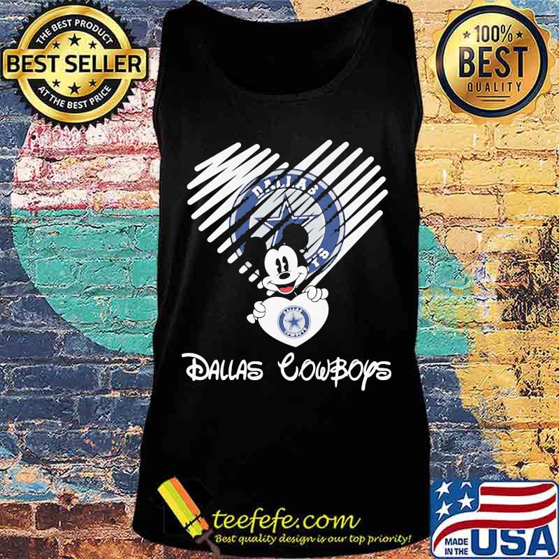 Mickey mouse hug heart dallas cowboys s Tank top Mickey mouse hug heart dallas cowboys s Tank top
