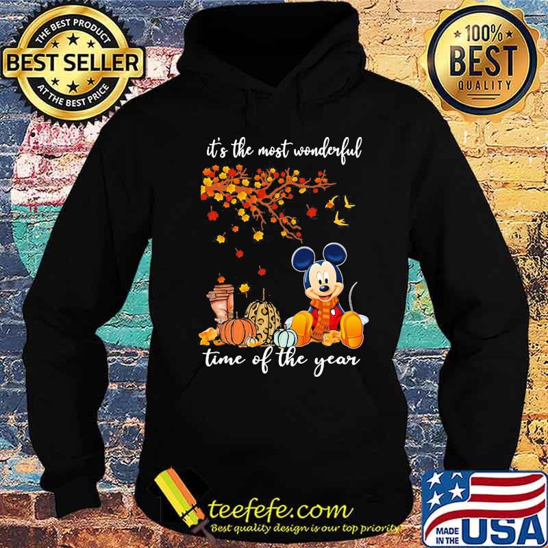 Mickey mouse it's the most wonderful time of the year leaves tree s Hoodie Mickey mouse it's the most wonderful time of the year leaves tree s Hoodie