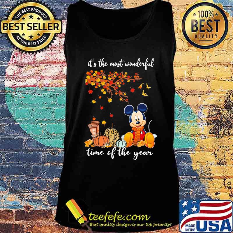 Mickey mouse it's the most wonderful time of the year leaves tree s Tank top Mickey mouse it's the most wonderful time of the year leaves tree s Tank top