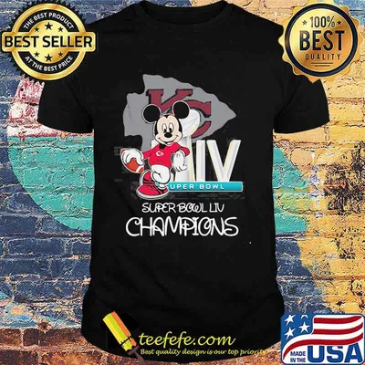 Mickey mouse kansas city chiefs super bowl liv champions shirt