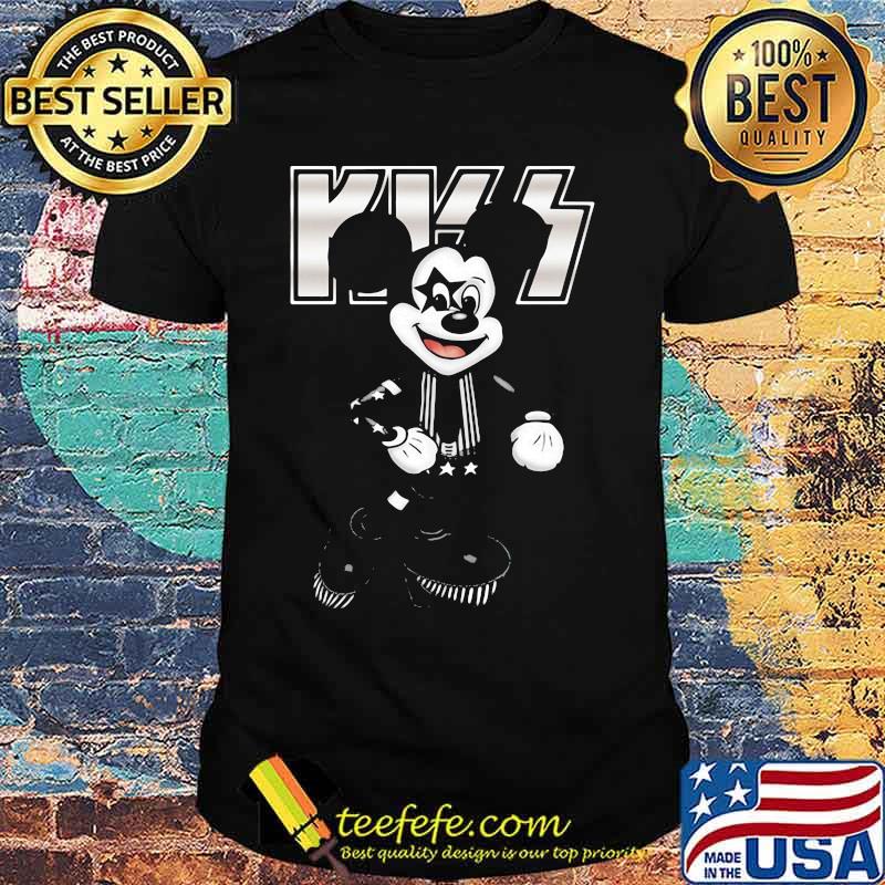 Mickey mouse kiss band shirt