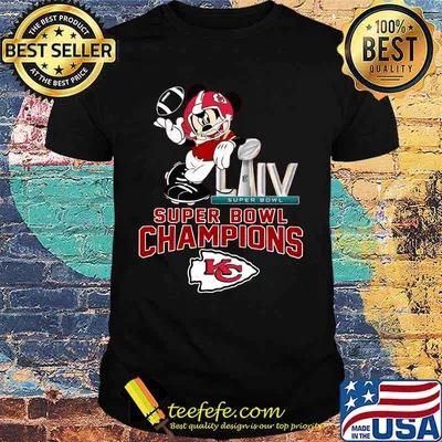 Mickey mouse super bowl liv champions kansas city chiefs shirt