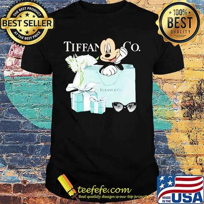 Mickey mouse tiffany and co flowers shirt