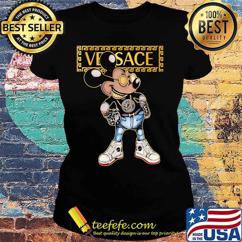 Mickey mouse versace logo s Ladies tee Mickey mouse versace logo s Ladies tee