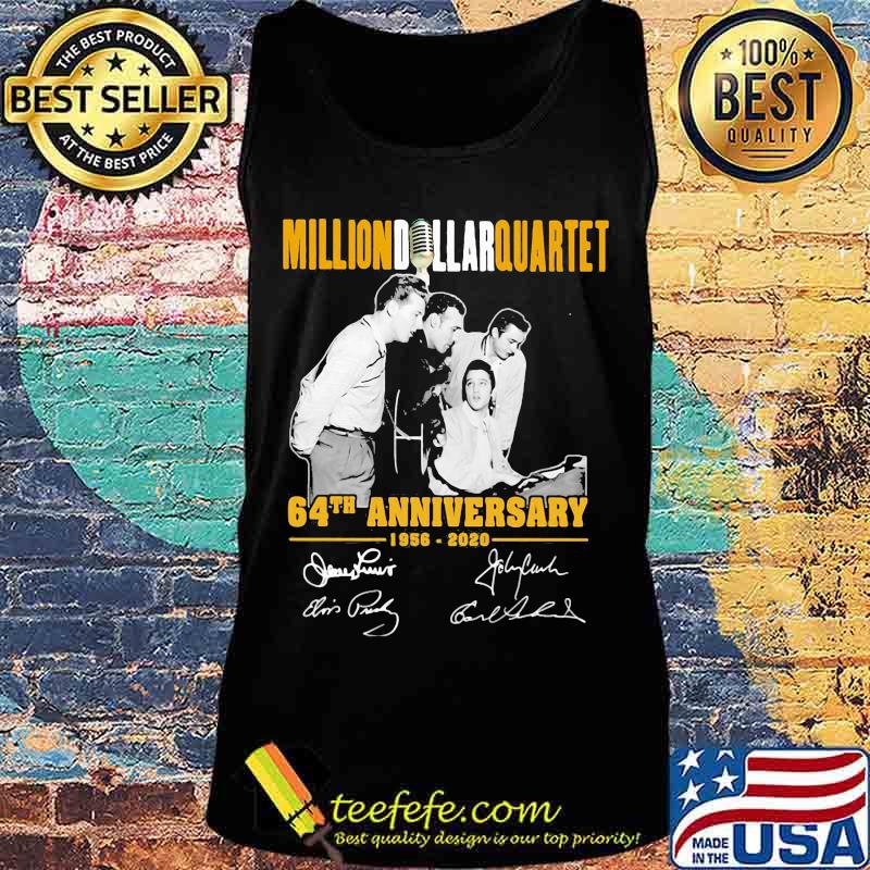 Million dollar quartet 64th anniversary 1856 2020 signatures s Tank top Million dollar quartet 64th anniversary 1856 2020 signatures s Tank top